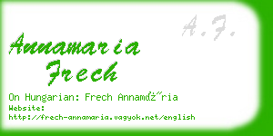 annamaria frech business card